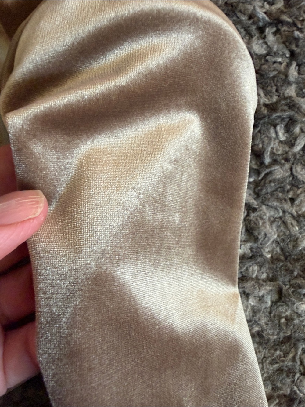Zara Long Sleeve Ruched Velvet Maxi Dress in Taupe - Picture 6 of 11